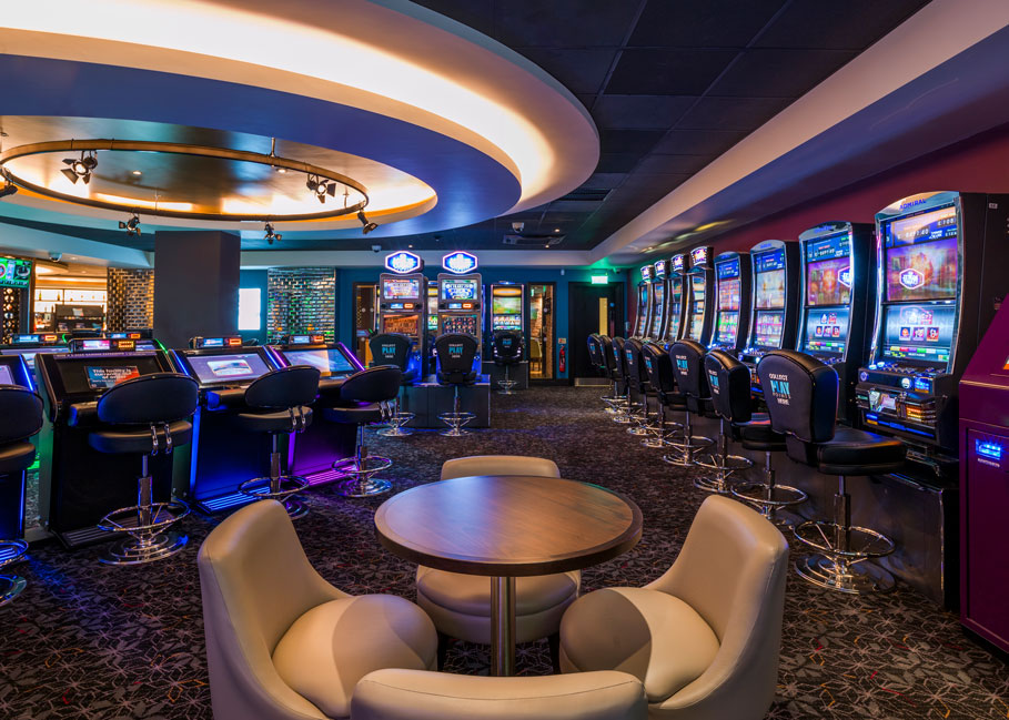 A lively poker tournament at Grosvenor Casino Cardiff.
